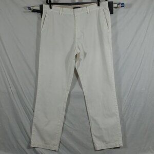 Banana Republic Pants Men's White 100% Cotton Adian Chino Size 35X32
